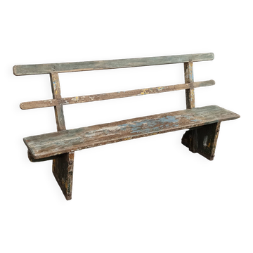 Banc ancien en bois avec belle patine