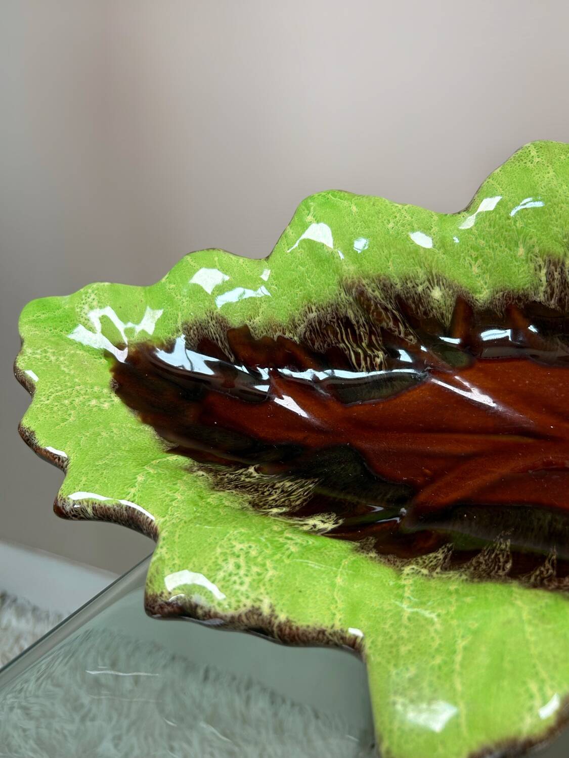 Large Vallauris ceramic bowl from the 60s