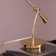 Set of 2 desk or table lamps in brass by Massive Belgium 1980's