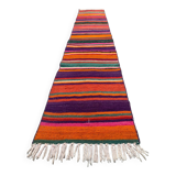 Old Turkish narrow Kilim Runner 283x51 cm shabby chic, vintage kelim