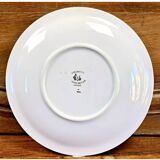 7 anciennes assiettes à dessert Creil et Montereau Terre de fer