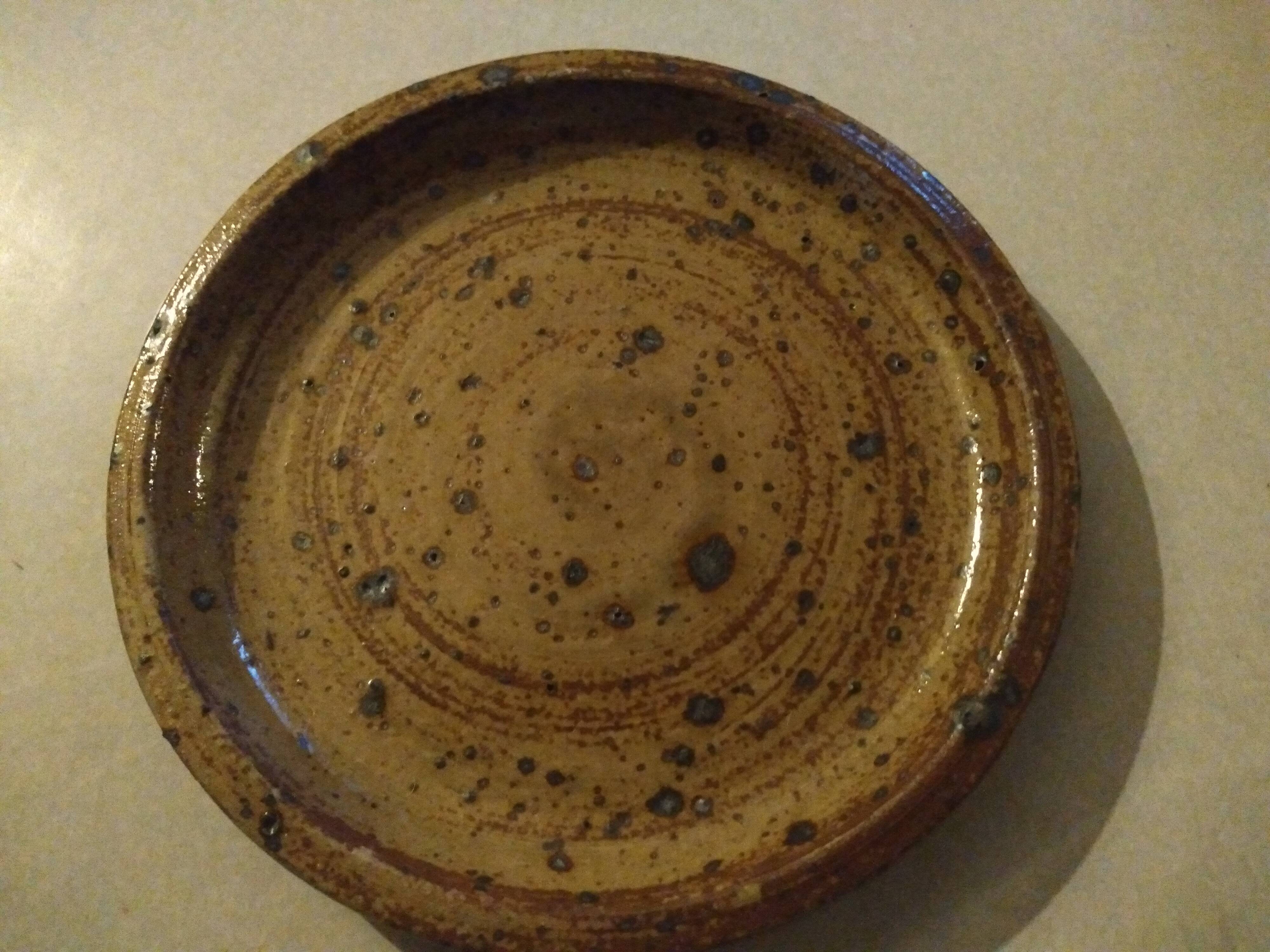 Vintage stoneware dessert plates