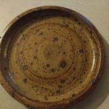 Vintage stoneware dessert plates