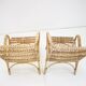Midcentury rattan armchairs, 1960s