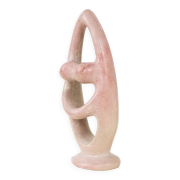 Sculpture en pierre symbolisant des liens, design danois, années 1980, fabriquée au Danemark.