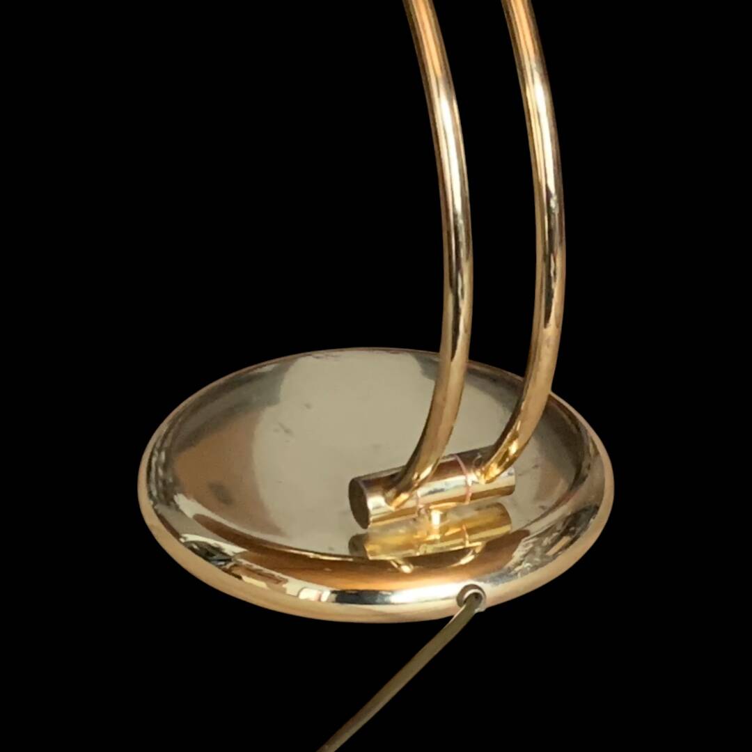 Massive UFO Gold Desk Lamp - 1970s