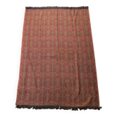 Plaid en laine tissée jacquard à décor Jamawar réversible
