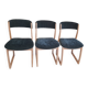 Set of 3 1970s sled chairs by the brand SELF.