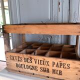 Wooden bottle locker box