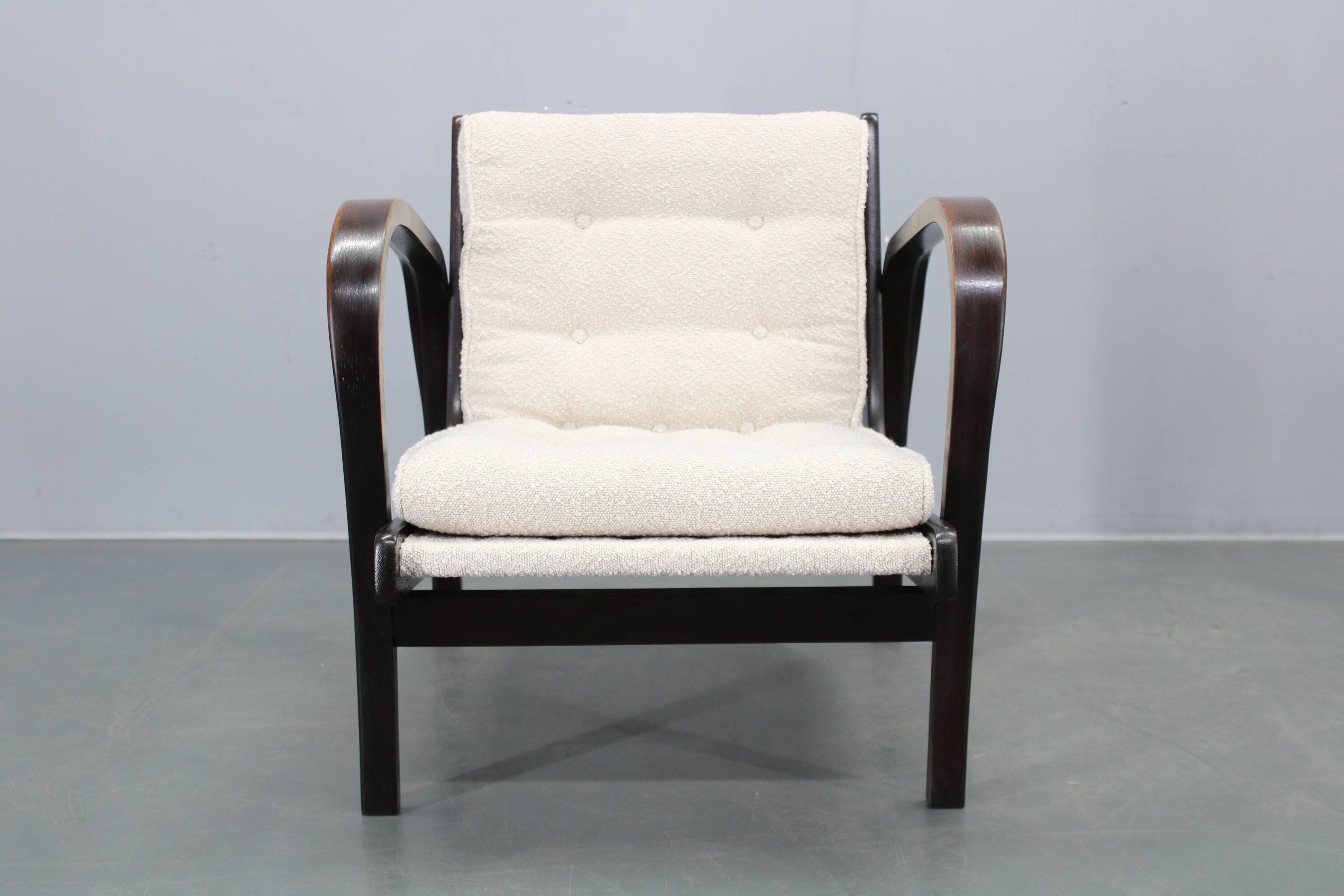 Pair of mid-century lounge chairs by Kropáček & Koželka, 1960s
