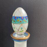 Large signed decanter - Hand decoration - XXth