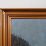 Painting "The River in the Mountains”, Scandinavian design, 1970s