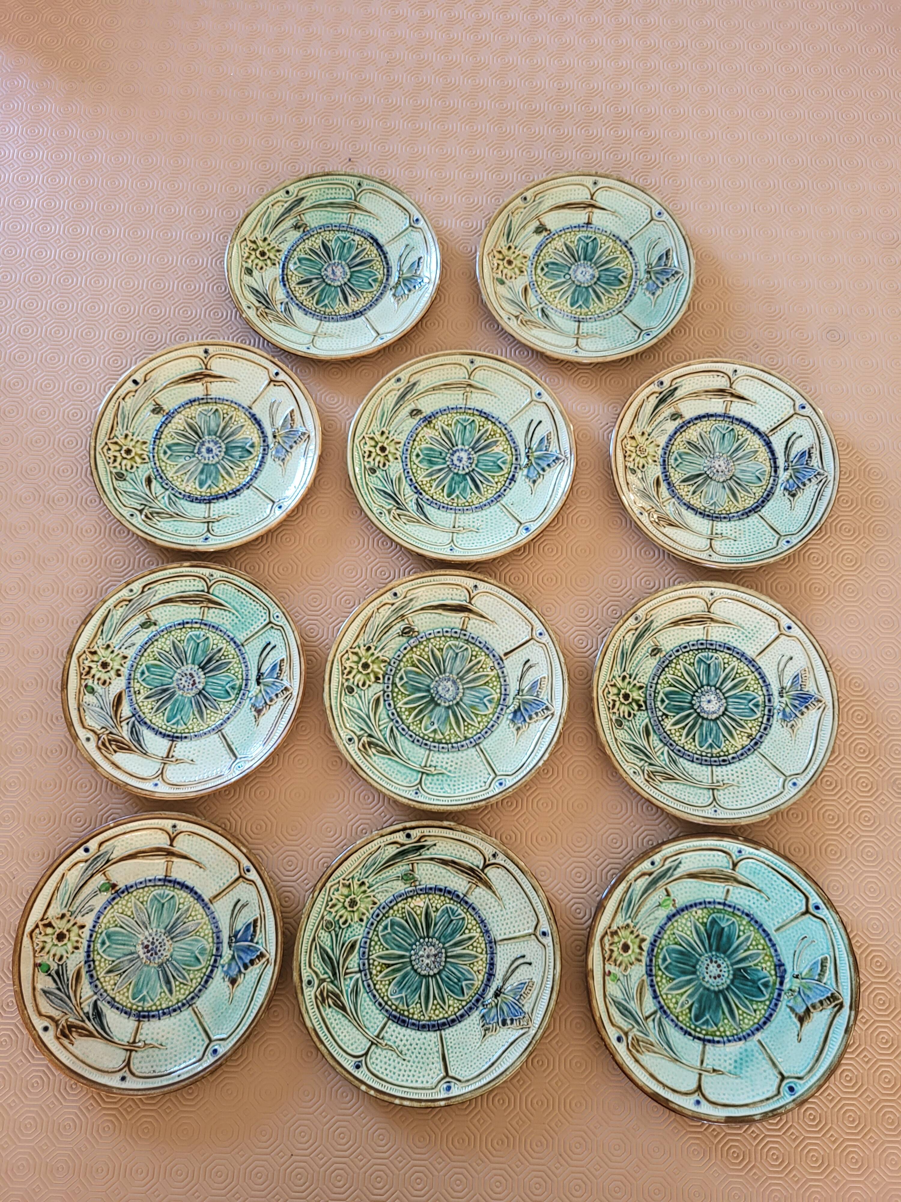 Set of earthenware plates from Wasmüel.