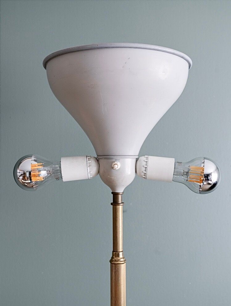 Italian onyx and brass floor lamp