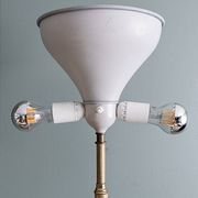 Italian onyx and brass floor lamp