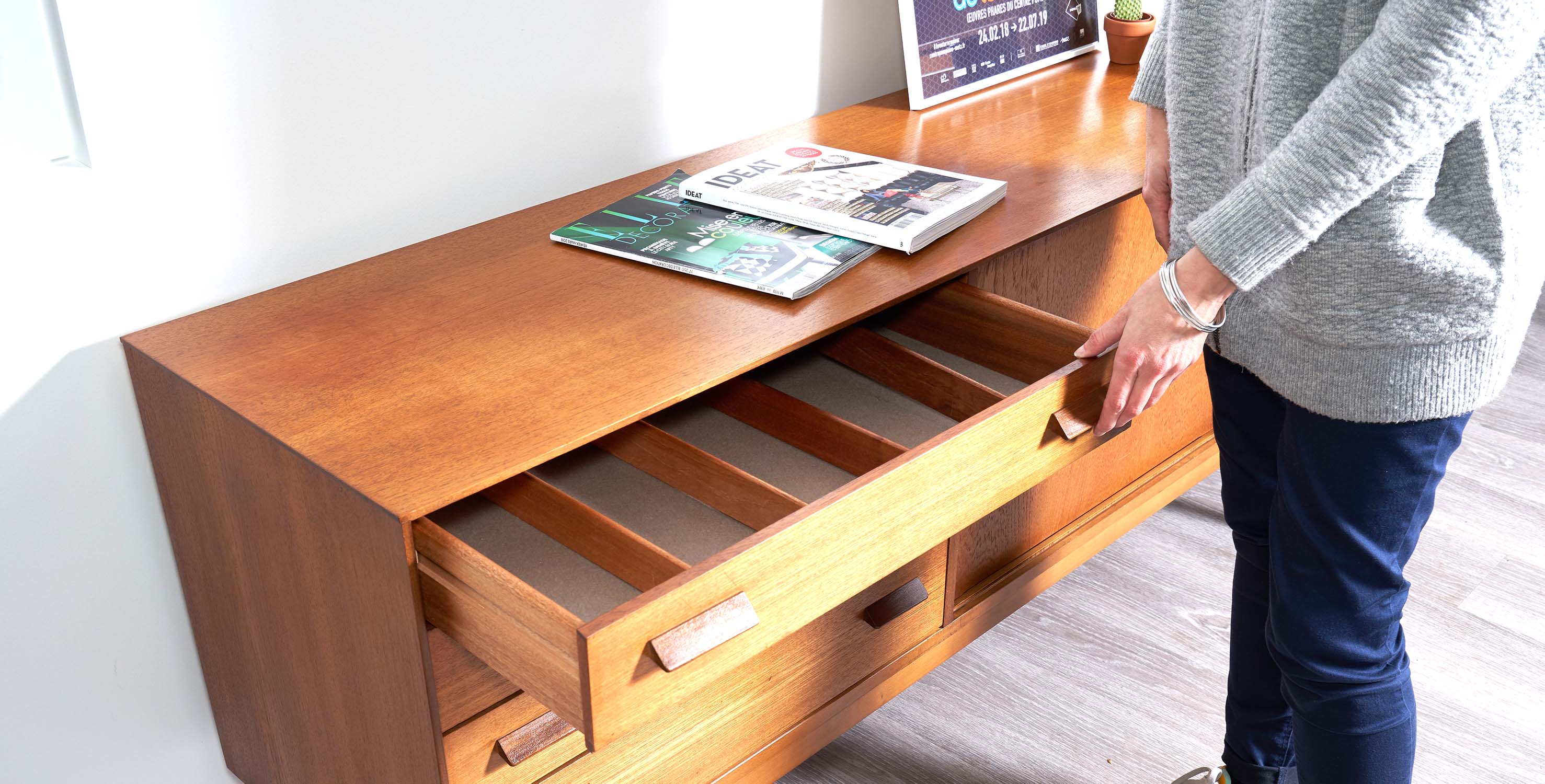 Sideboard gplan 1960 Scandinavian style 198cm