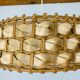 Suspension rotin et feuilles de palme style jungle chic