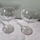 2 large antique champagne coupes, flat rim size - 13.5 cm