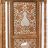 Indian four-leaf wooden screen