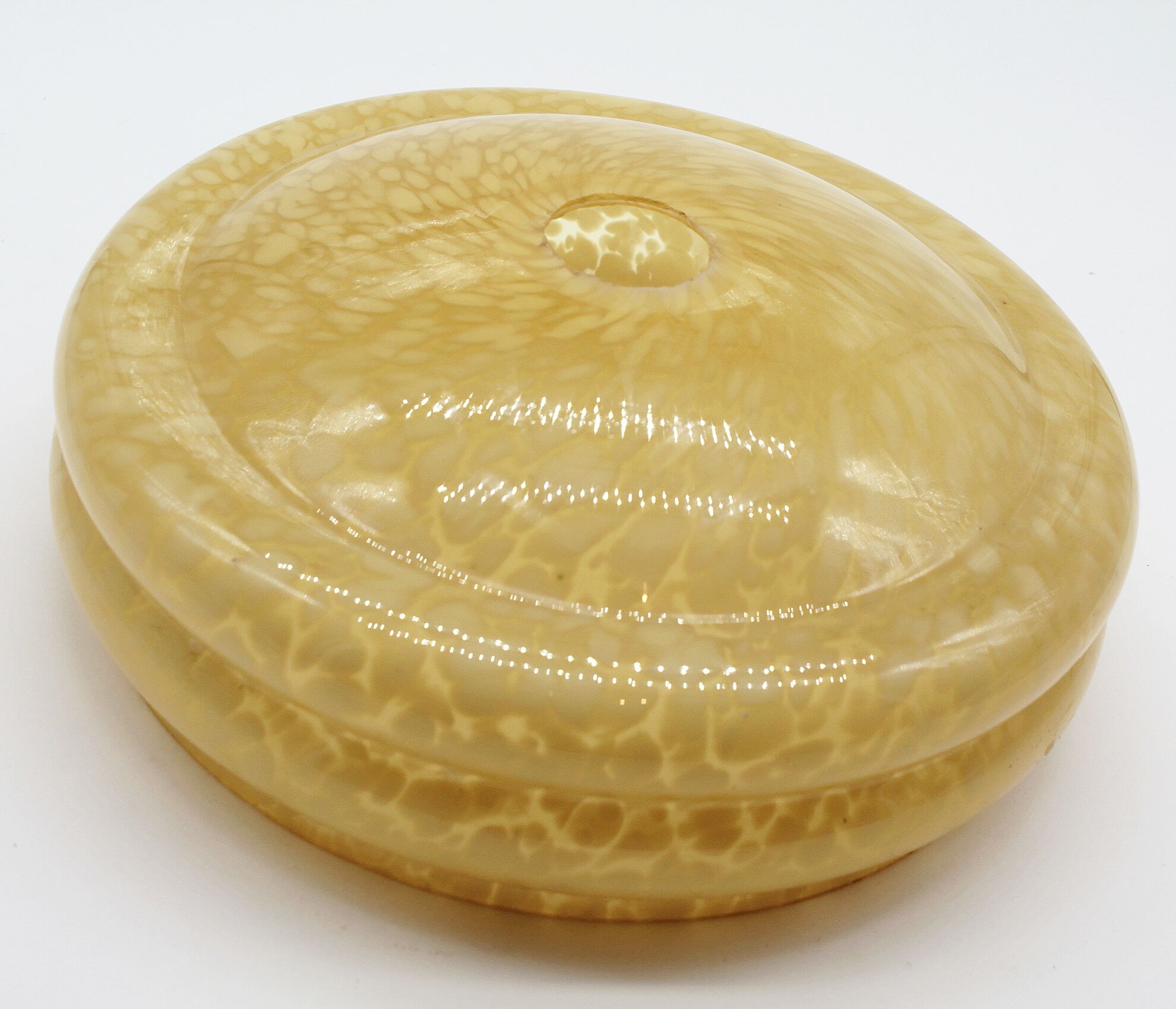 Lampshade in speckled clichy glass