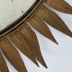 Vintage copper metal sun mirror oval shaped from the 1960s