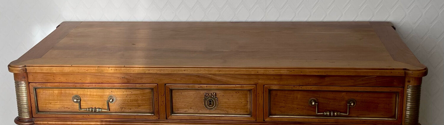 Commode bois et laiton