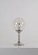 Space age table lamp by Doria Leuchten with chrome and glass, 1970s