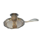 Silver metal candlestick