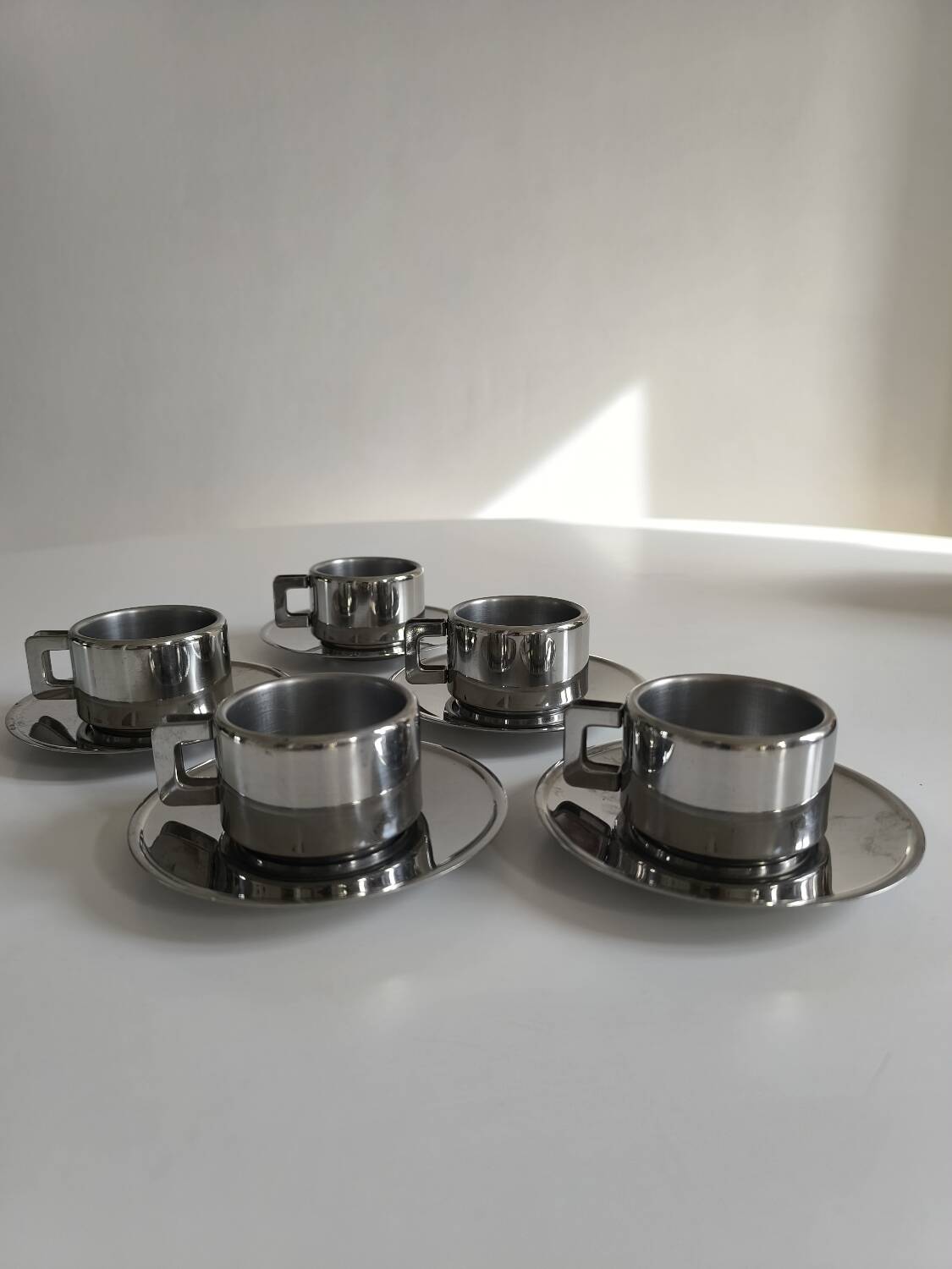 STO Casalinghi 5-piece stainless steel coffee cup set