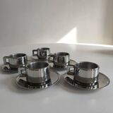 Service de 5 tasses à café en inox STO casalinghi