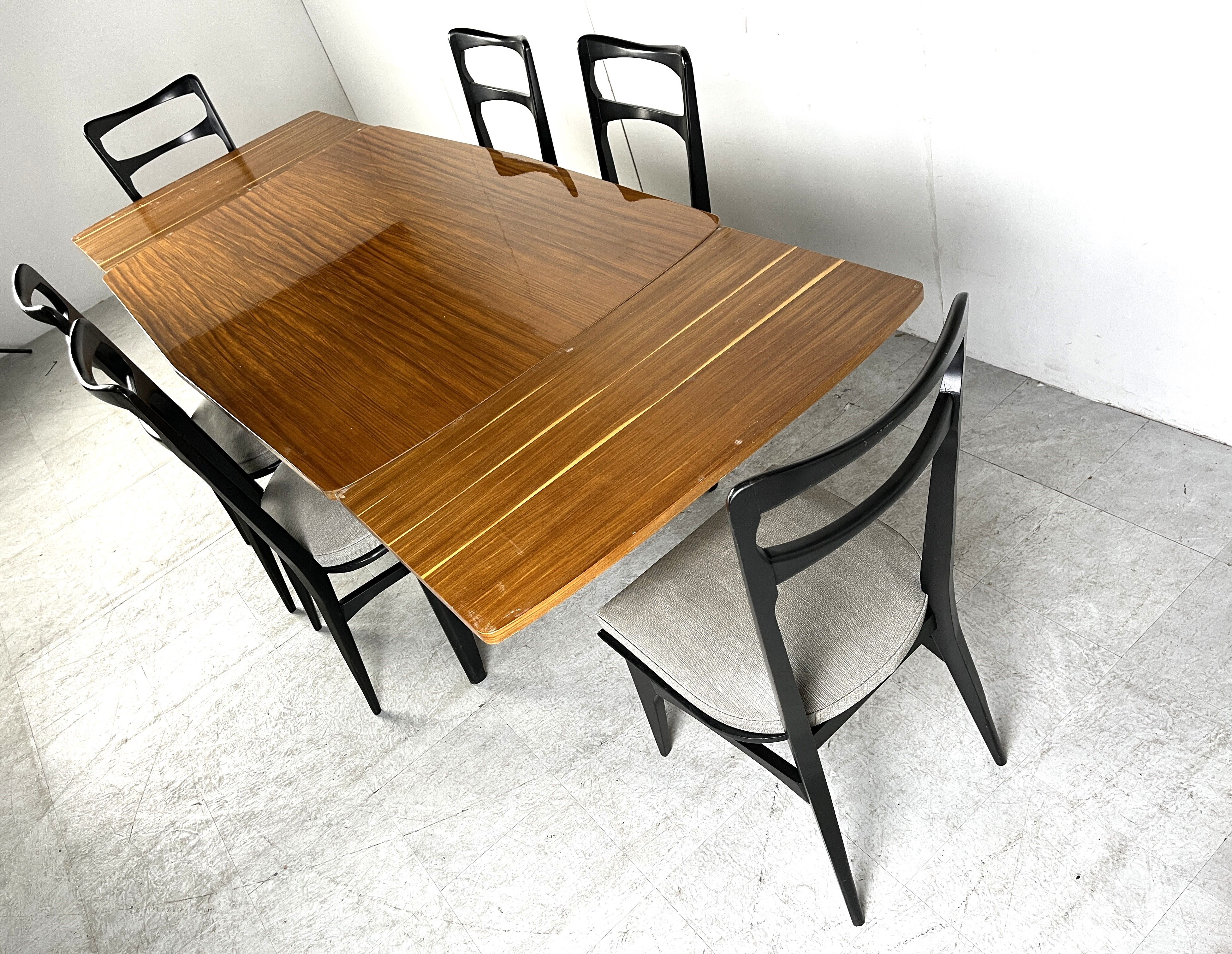 Ensemble de salle à manger italien vintage, 1950