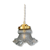 Vintage XL tulip ride in transparent glass