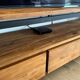 TV unit + coffee table in teak and metal
