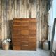 Pair of renovated notary's flap furniture