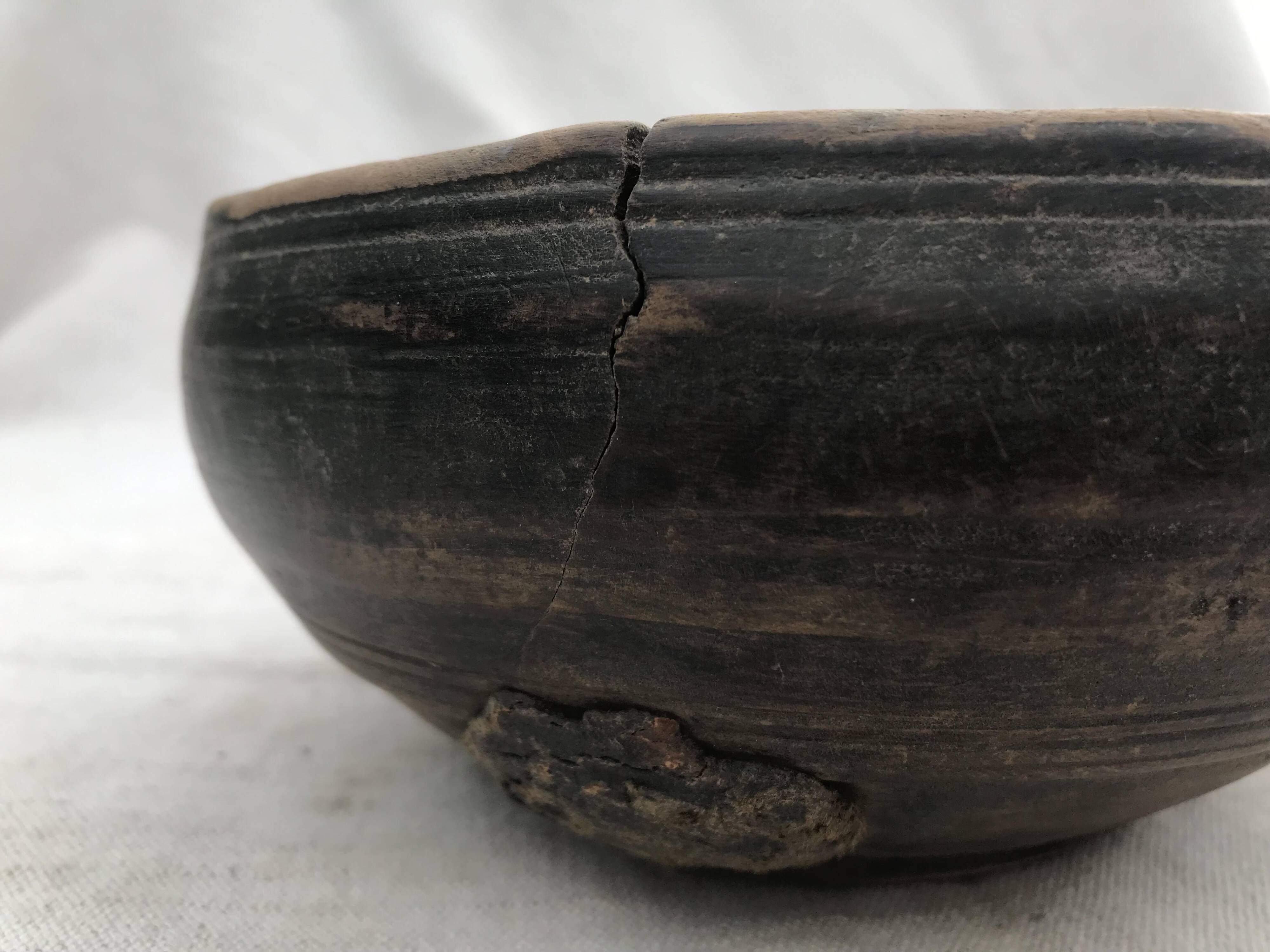 Antique wooden bowl