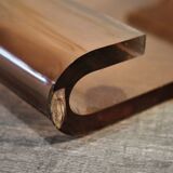 Ashtray plexiglas & steel design 1970