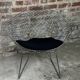 Diamond Bertoia armchair in chrome metal vintage 80