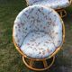 Vintage rattan lounge 1 bench and 2 swivel armchairs in perfect condition.