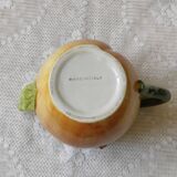 Apricot slip teapot