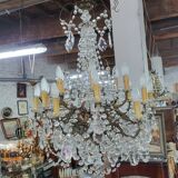 Chandelier with pendants 18 bulbs