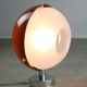 Space-age Italian Plexiglas Brown Wall Lamp, 70s
