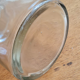 Pressed glass jar