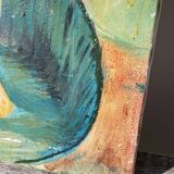 Tableau ancien huile sur toile nu féminin