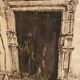 Ink drawing early twentieth century representing a Renaissance style entrance to a residence