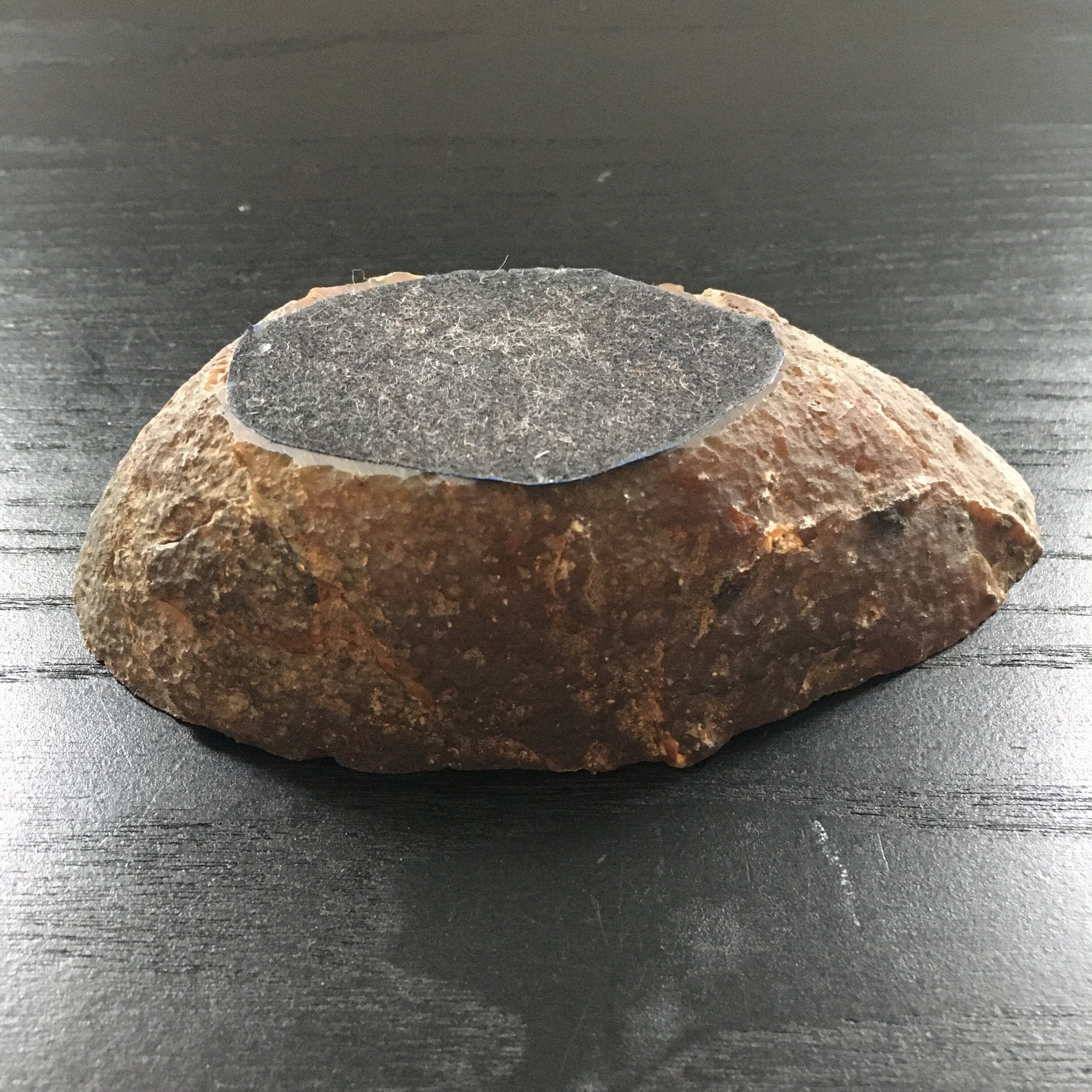 Ashtray in brown agatha