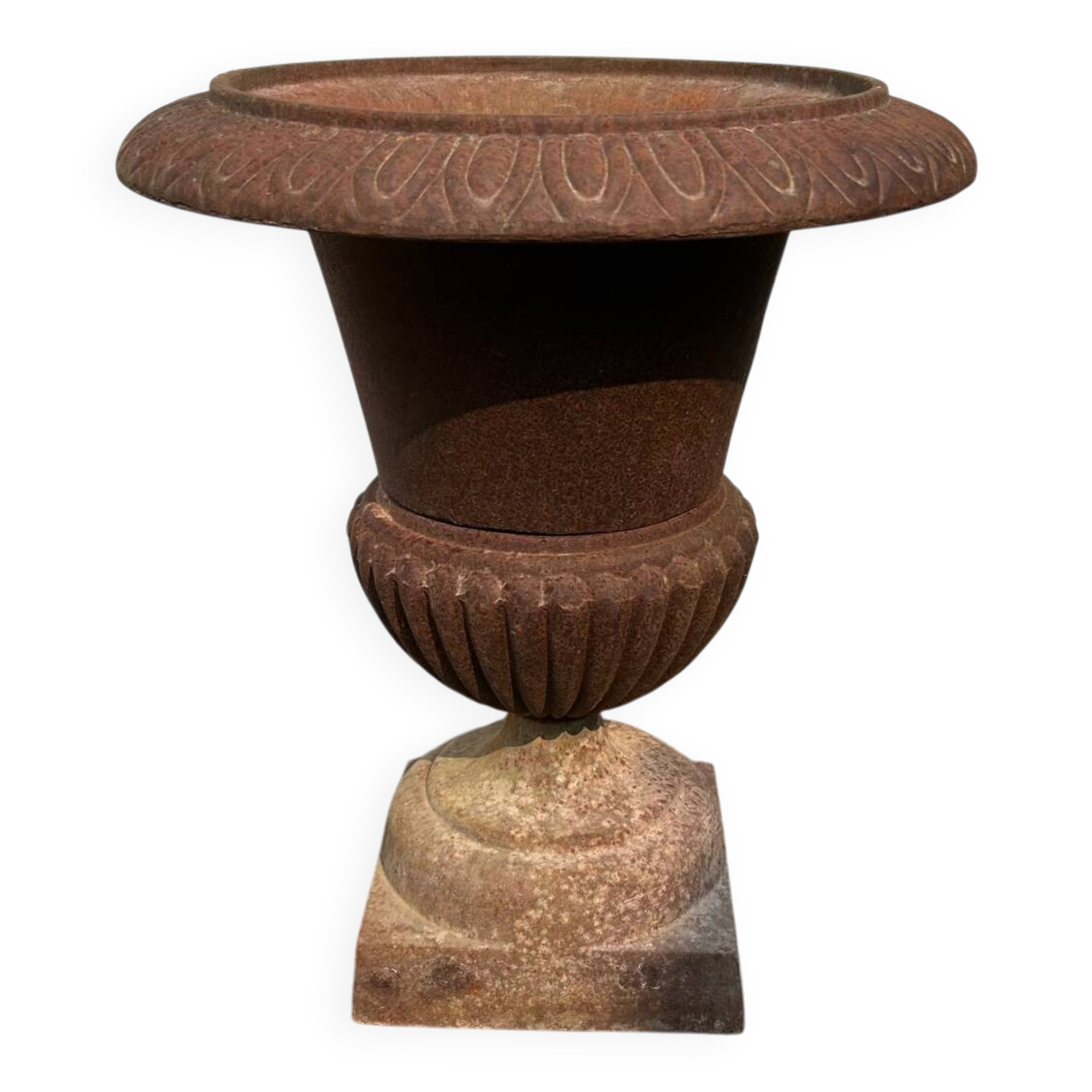 Médicis vase in cast iron