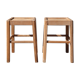 Pair of wooden stools