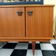 Enfilade pieds compas et cuir par Malora 1955