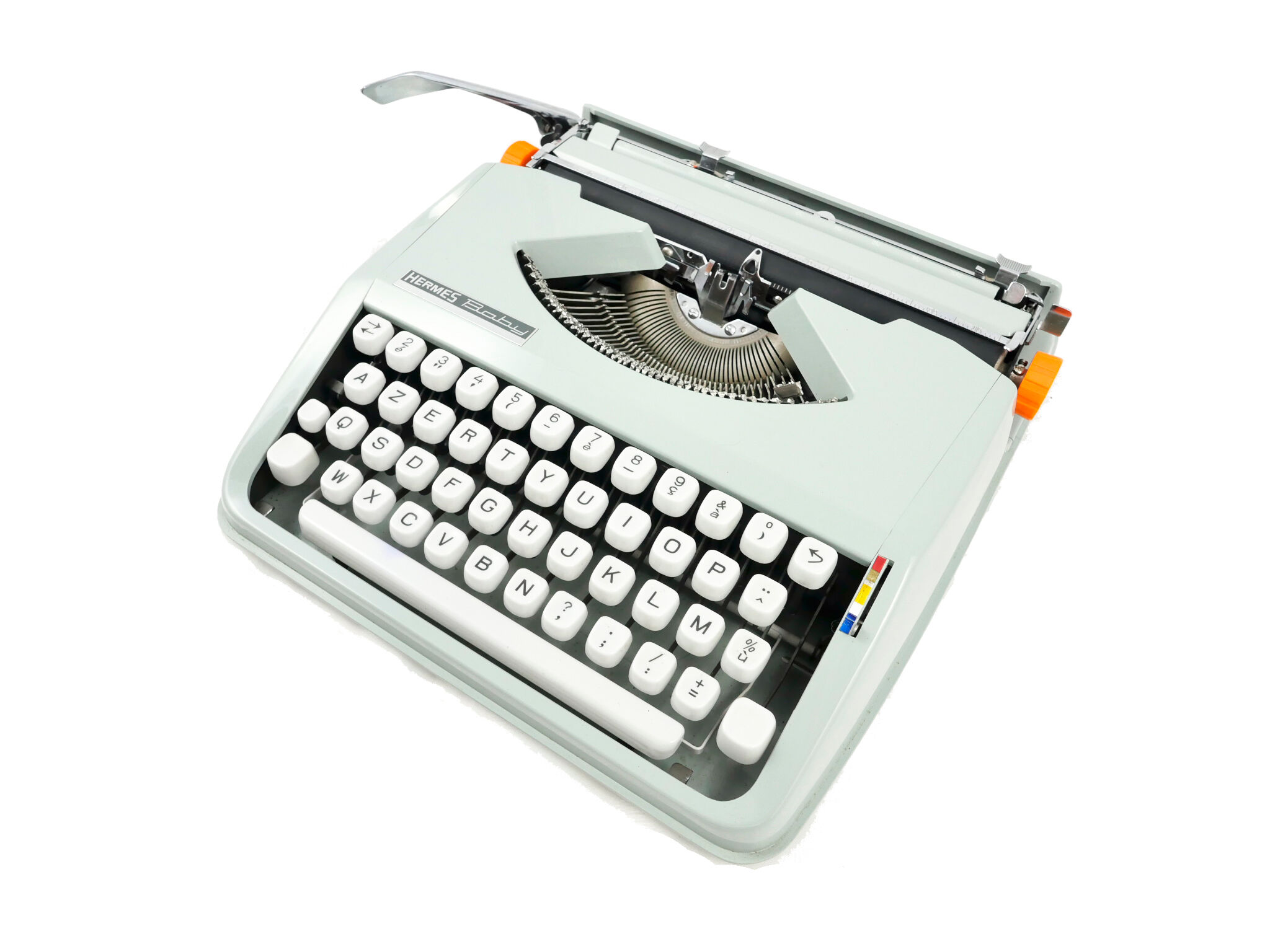 Hermes Baby Cursive green lime maker typewriter