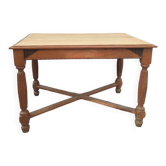 Oak table and decor